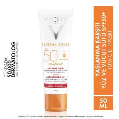 Vichy Capital Soleil SPF 50+ High Protected Anti -Aging Facial Sun Cream