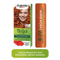 Palette Natural Hair Dye - Permanent Hair Color with Natural Ingredients - 8-77 Tarçın Bakır