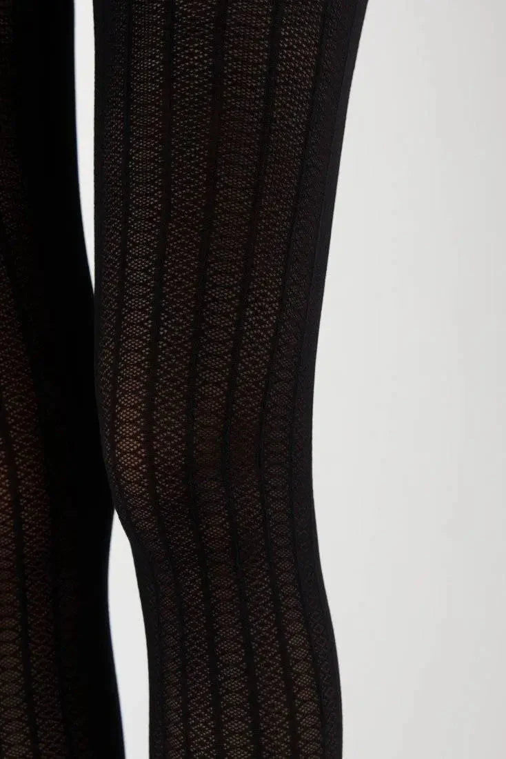 TheRanok.com Fantasy Tights Conte Lacy Line - Lace Pattern and Stripes — in-use photo