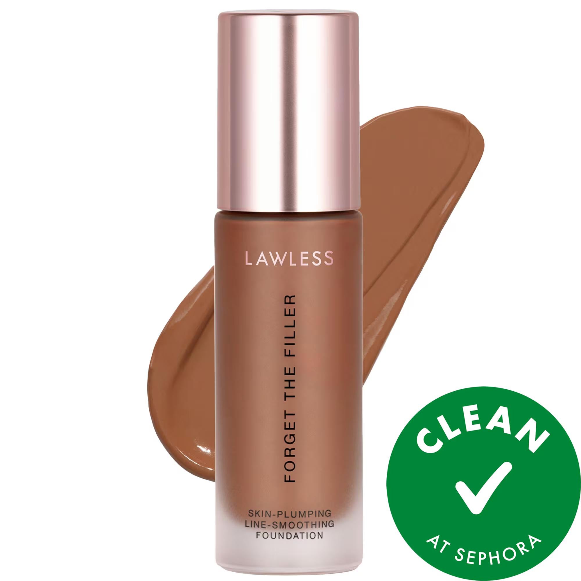 Forget The Filler: Skin-Plumping Line-Smoothing Foundation - Full Coverage, Natural Finish, Vegan & Cruelty-Free