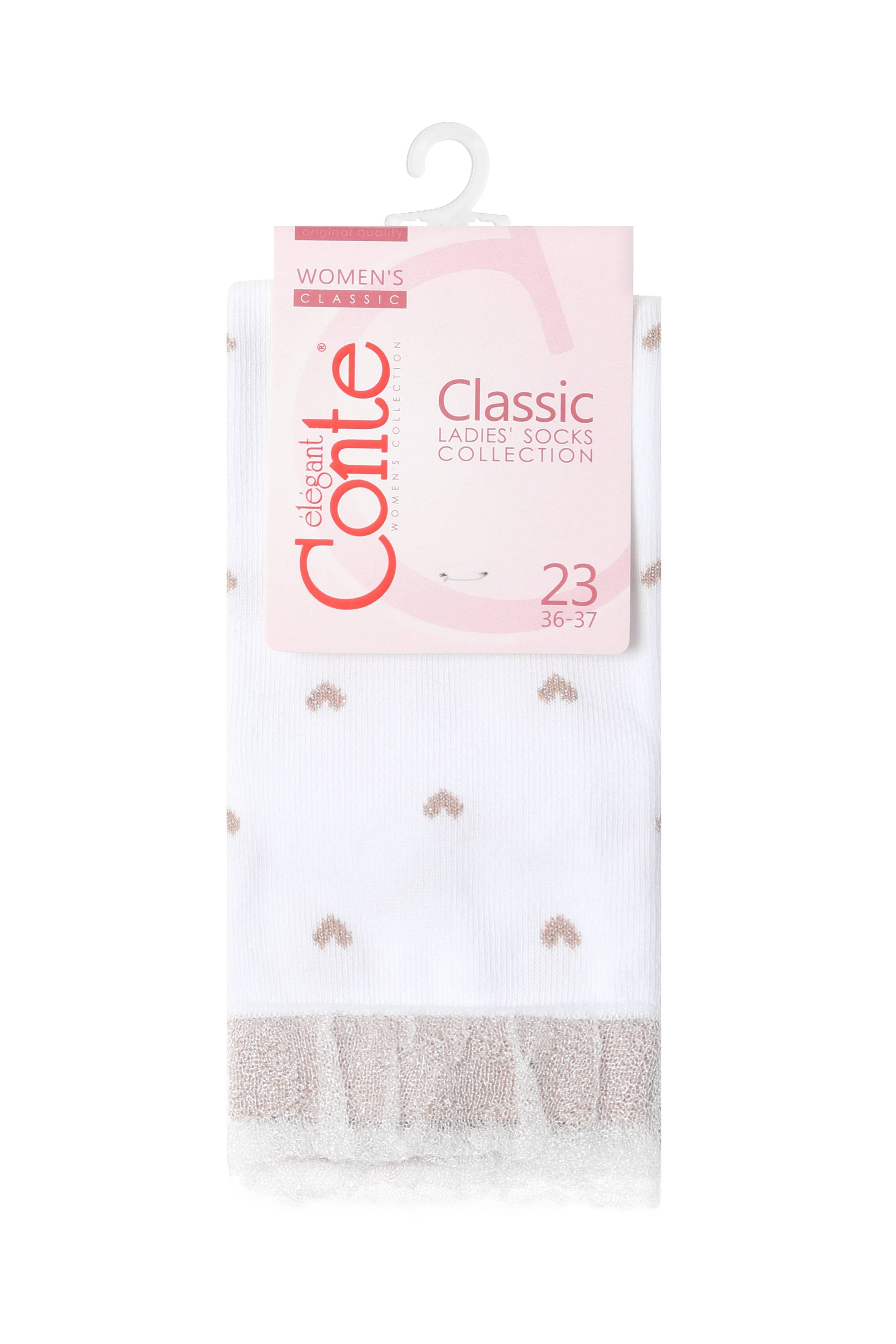 TheRanok.com Conte Cotton Socks Classic - 243 Airy Sole and Lurex — color detail
