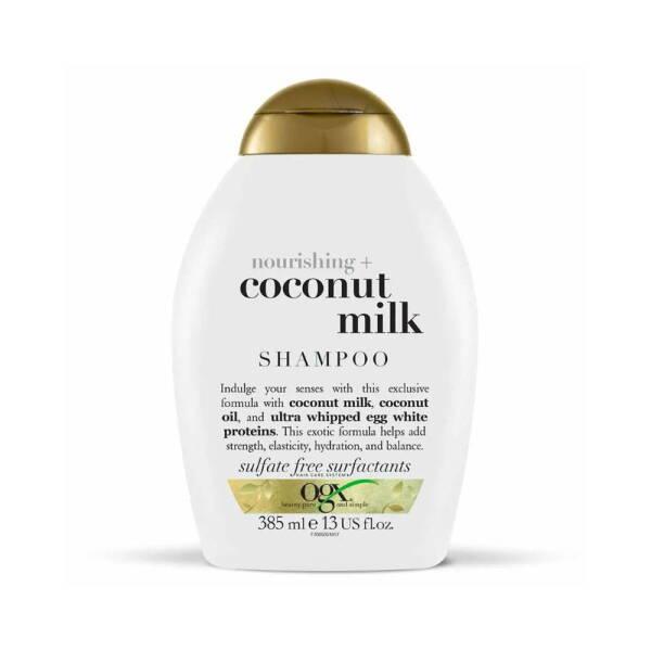 OGX Coconut Milk Shampoo - Sulfate-Free, Nourishing Hair Care for Dry or Damaged Hair
