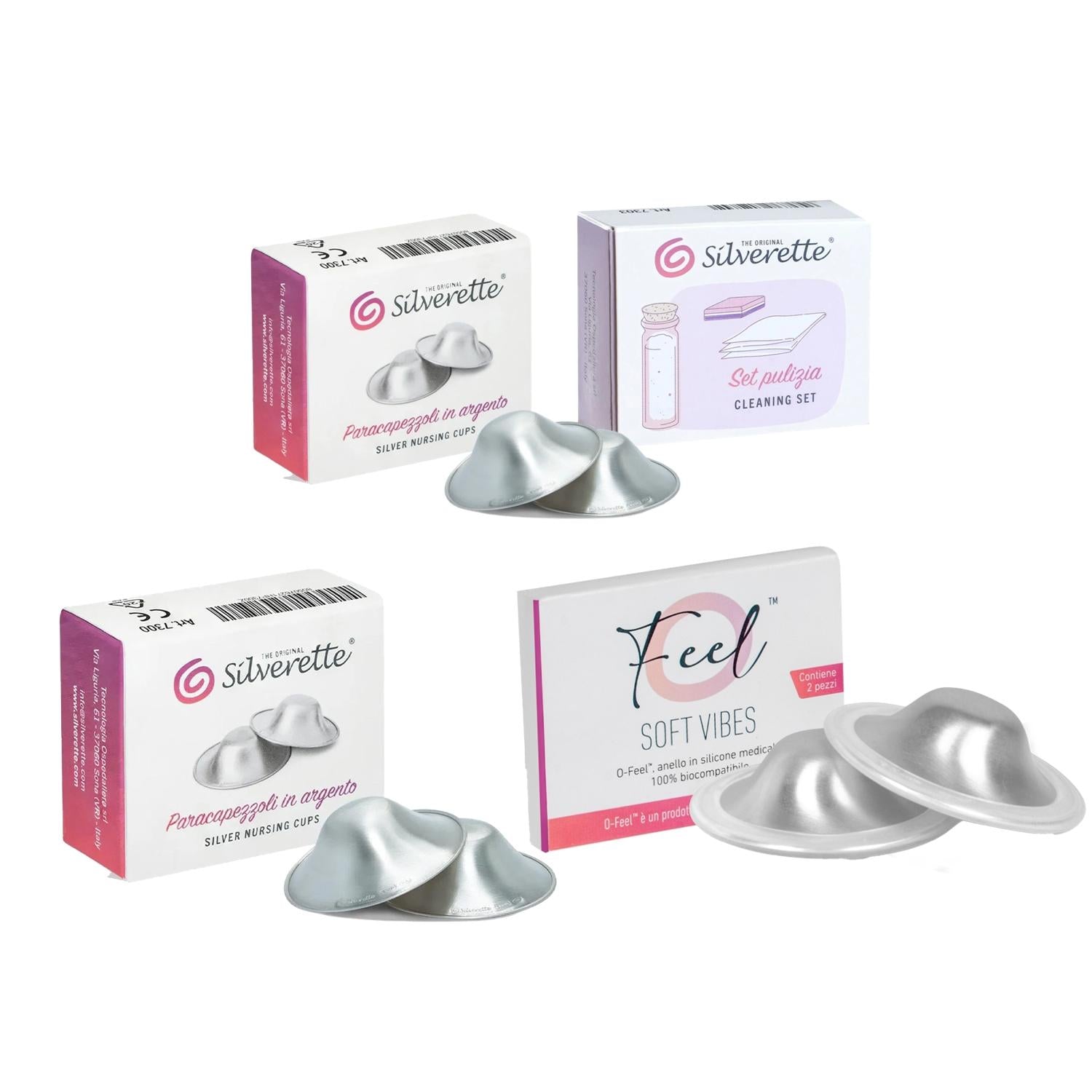 Silverette Nipple Shields for Breastfeeding Mothers - Comfort & Protection with Antimicrobial Silver