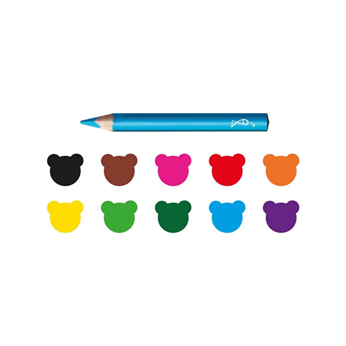 Carioca Durable Triangular Crayons for Toddlers - Non-Toxic, Unbreakable, Easy Grip for 2 Year Olds