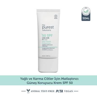 The Purest Solutions SPF50+ Matte Finish Sunscreen for Oily Skin - Water Resistant, UVA & UVB Protection