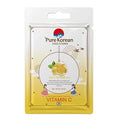 Pure Korean Vitamin C Face Mask - Hydrating Multivitamin Skincare for Bright Complexion