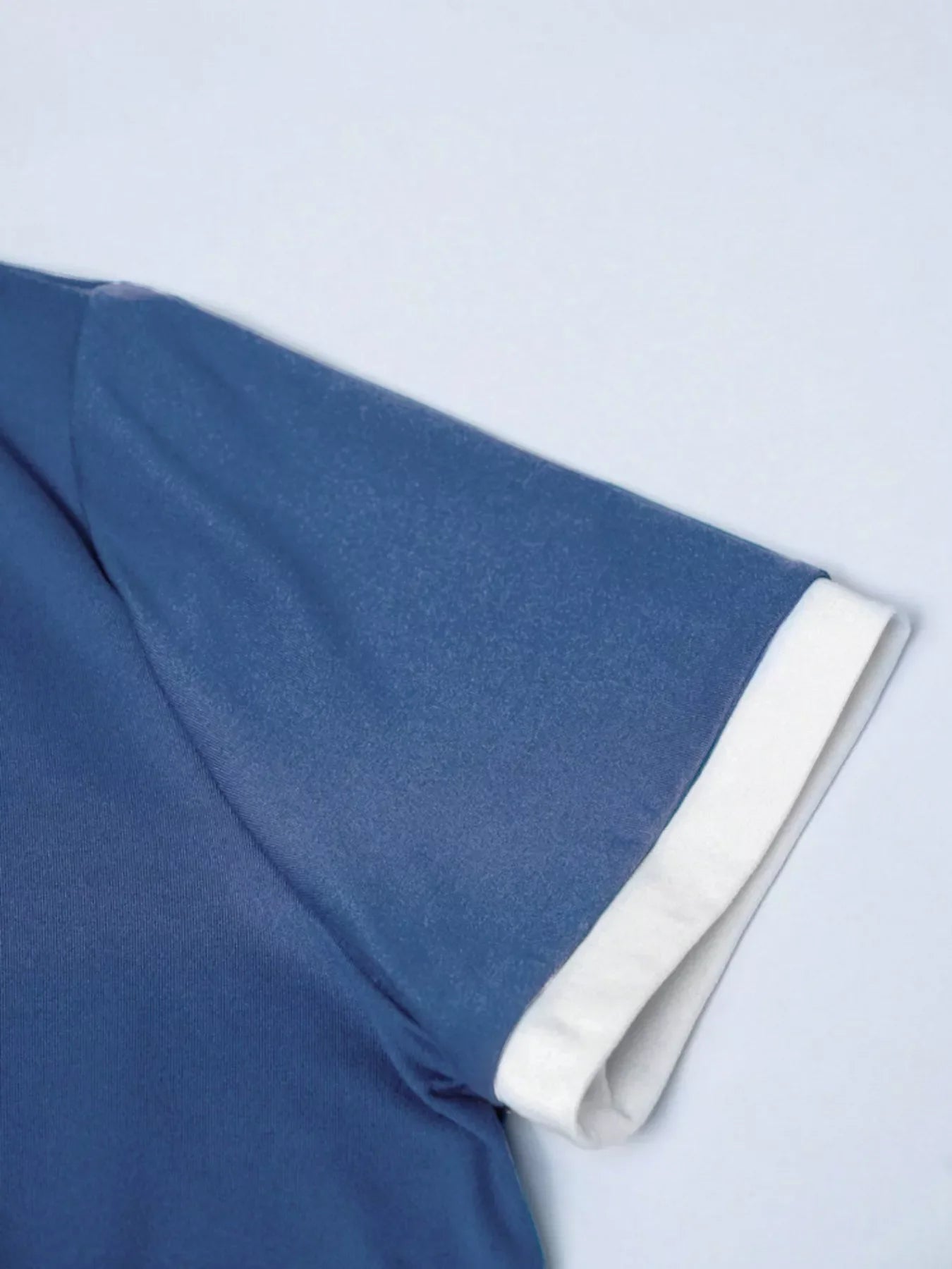 Casual Contrast Trim Short Sleeve T-Shirt