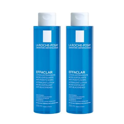 La Roche-Posay Effaclar Toner: Tighten Pores, Control Oil & Fight Acne - Salicylic Acid, Hypoallergenic, Paraben-Free Facial Toner (2 x 200ml)