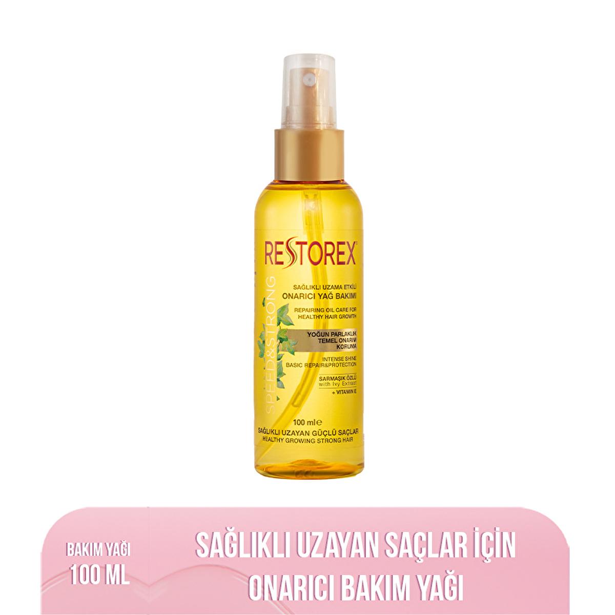 Restorex Hair Care Oil with Ivy Extract & Vitamin E - 3.38 fl oz Nourishing Hair Growth Serum for Damaged Hair
