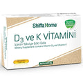 Shiffa Home Vitamin D3 & K2 Dietary Supplement for Bone Health - 30 Softgel Capsules