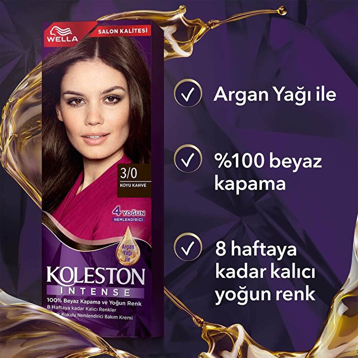 Wella Koleston Intense Permanent Hair Color 3/0 Dark Brown | 1.7 oz