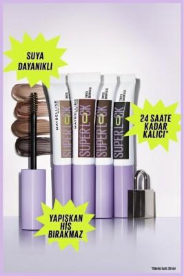 Maybelline Super Lock Deep Brown Brow Glue: Long-Lasting Eyebrow Mascara for Sculpted, Fuller Brows - Dark Brown Eyebrow Fixative & Setting Gel
