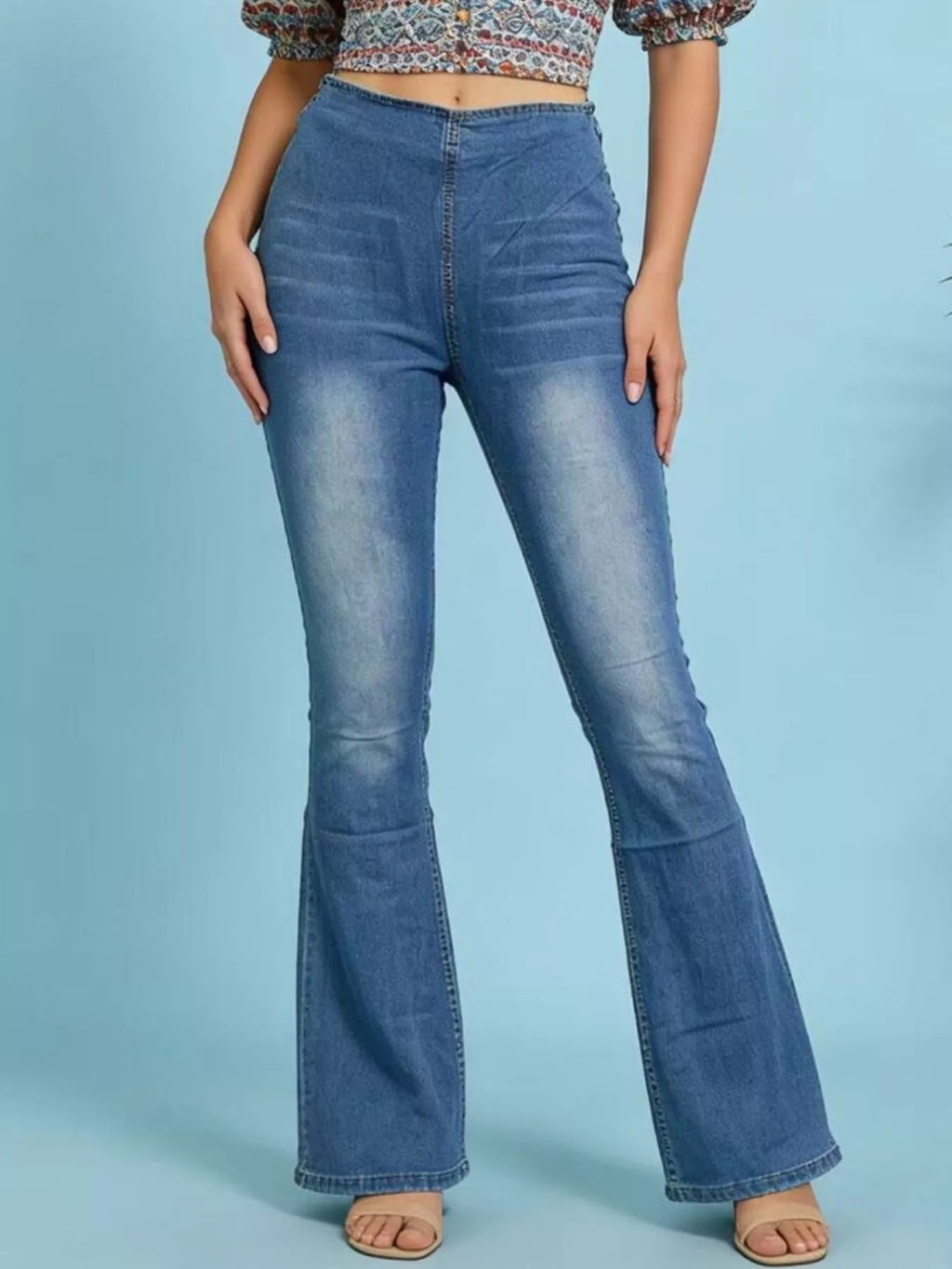 High-Waisted Flare Jeans