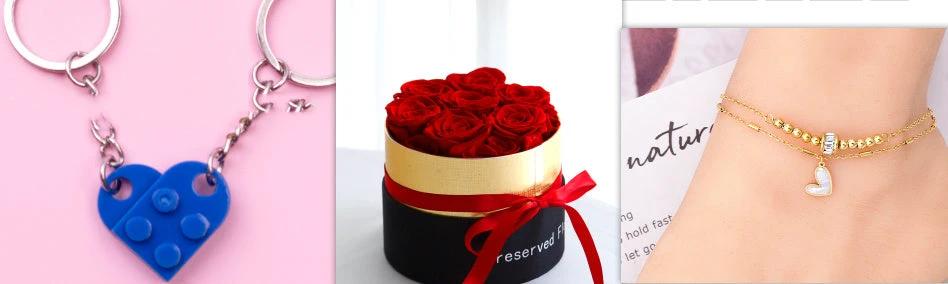 Mandotos Preserved Real Roses In A Box Set Eternal Gift For Valentines Day Romantic Flowers