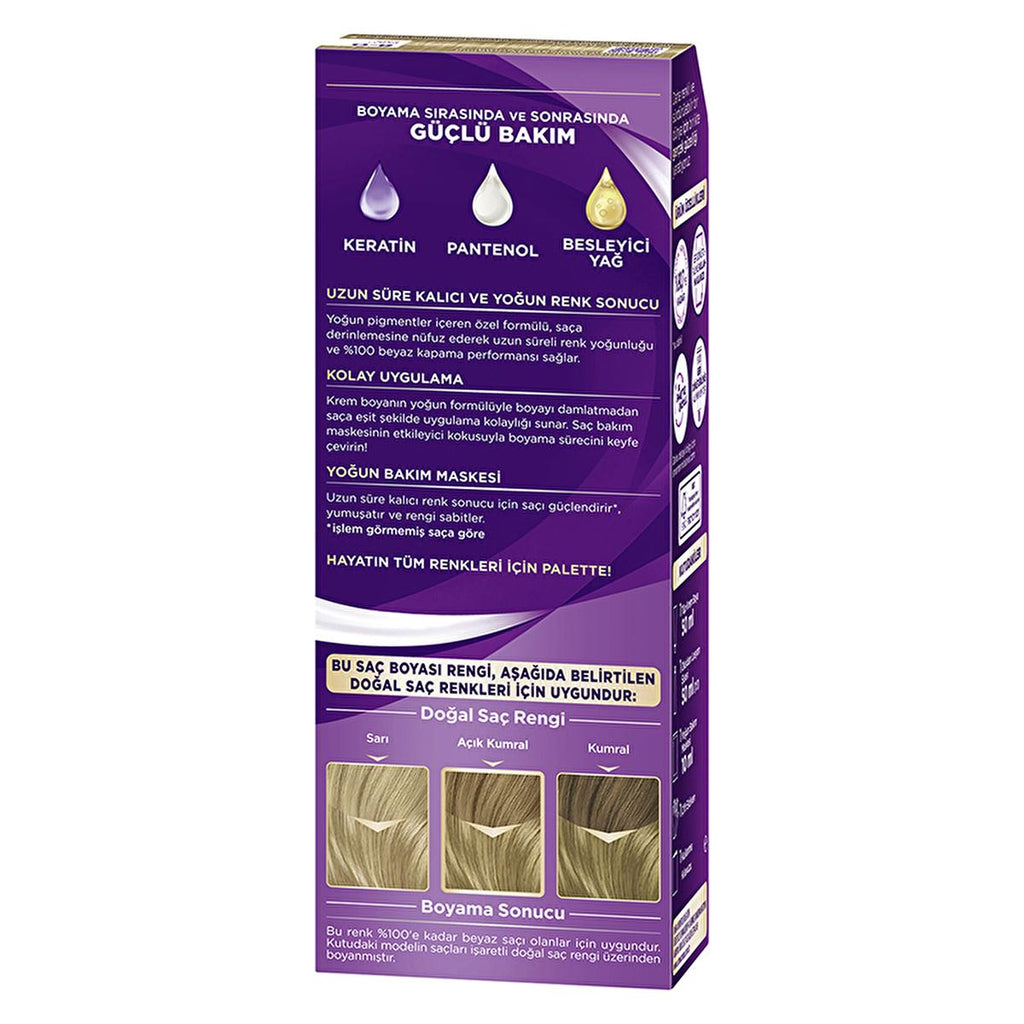Palette Hair Dye - Intense Color, Nourishing, 8-0 Dark Blonde