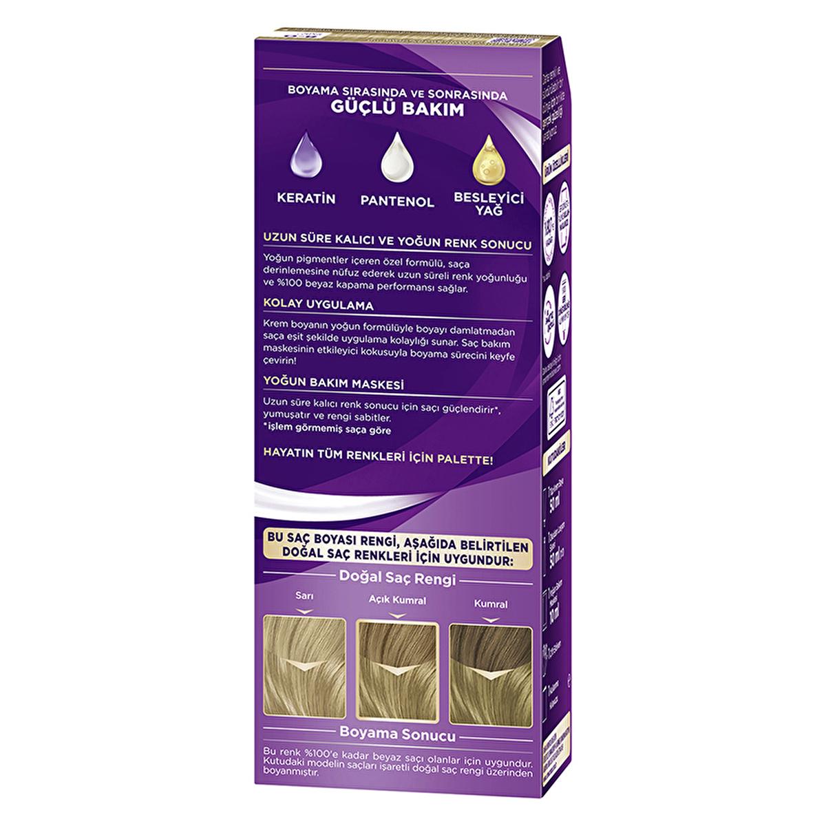 Palette Hair Dye - Intense Color, Nourishing, 8-0 Dark Blonde