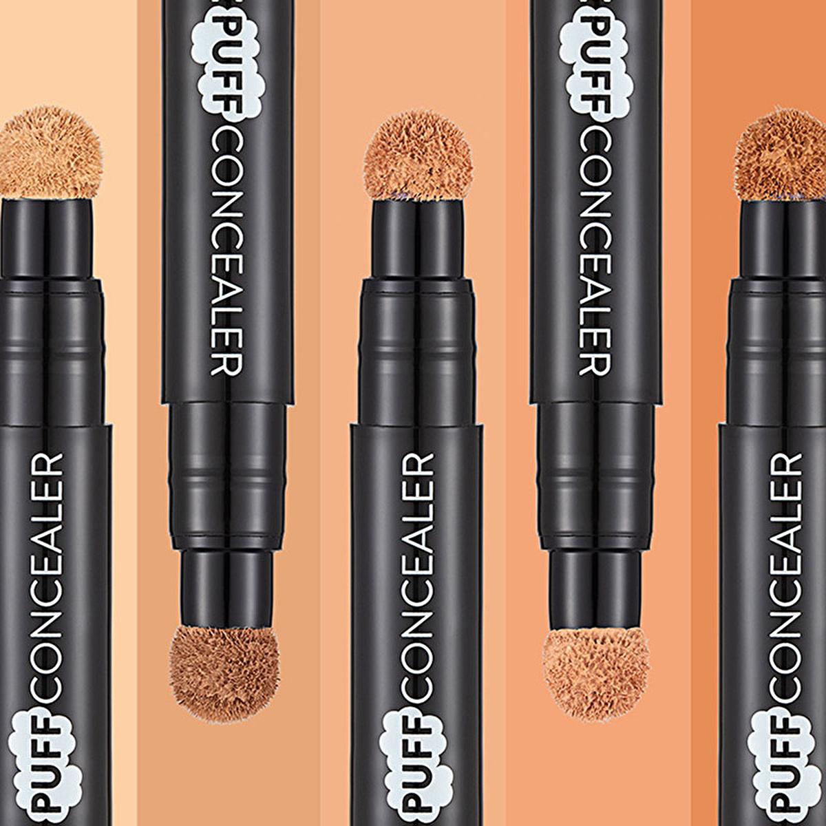 Flormar Concealer - Eye Puff Concealer with Sponge Applicator, Light Beige, Cold Undertone