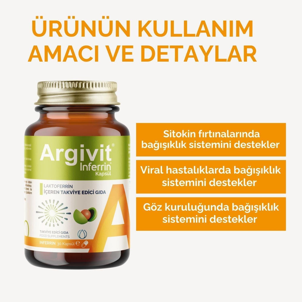 Argivit Immune Support Supplement - Boosts Immune System & Relieves Dry Eyes - 30 Capsules