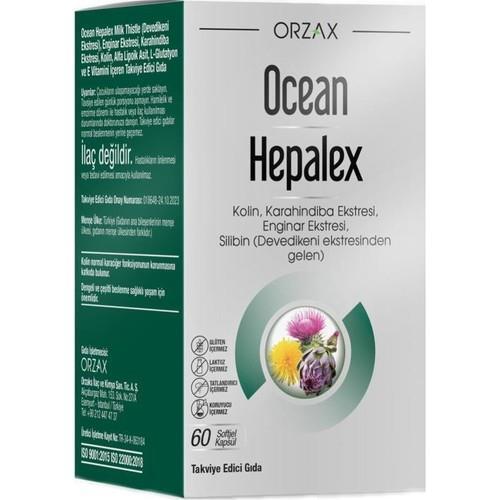 Ocean Hepalex: Advanced Liver Support & Detox - Milk Thistle, Artichoke, Dandelion, Choline, Antioxidant Supplement - 60 Softgels