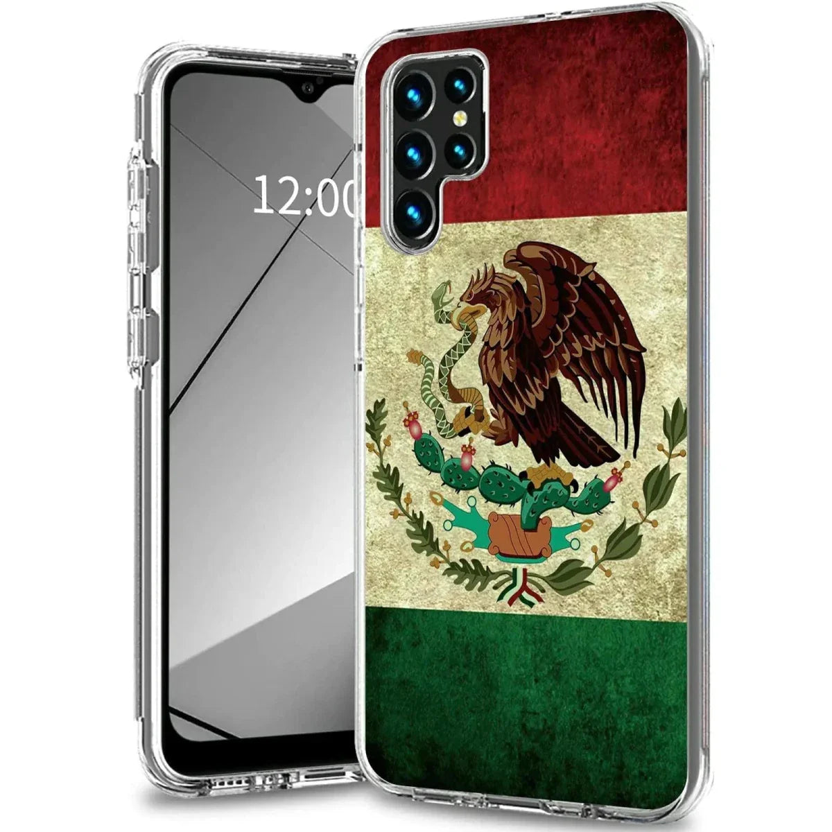 Mexico Flag S23 Ultra Hybrid Case - Show Your Pride with Durable Protection!