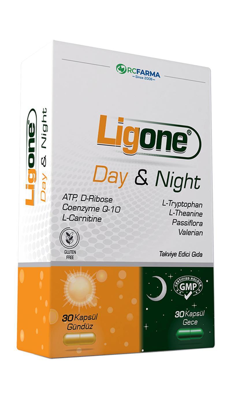 Ligone Day & Night Supplement: 24-Hour Nutritional Support with Daily & Nighttime Capsules, 30-Day Supply
