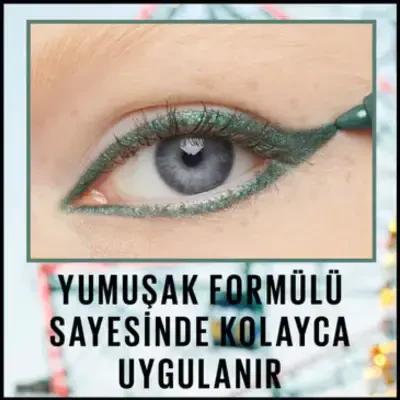 Maybelline New York Gel Eyeliner - 819 Galactic Cobalt, Long-Lasting and Waterproof Burgundy Eye Makeup