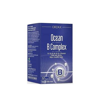 OceanB - Vitamin B Complex Supplement, 50 Capsules