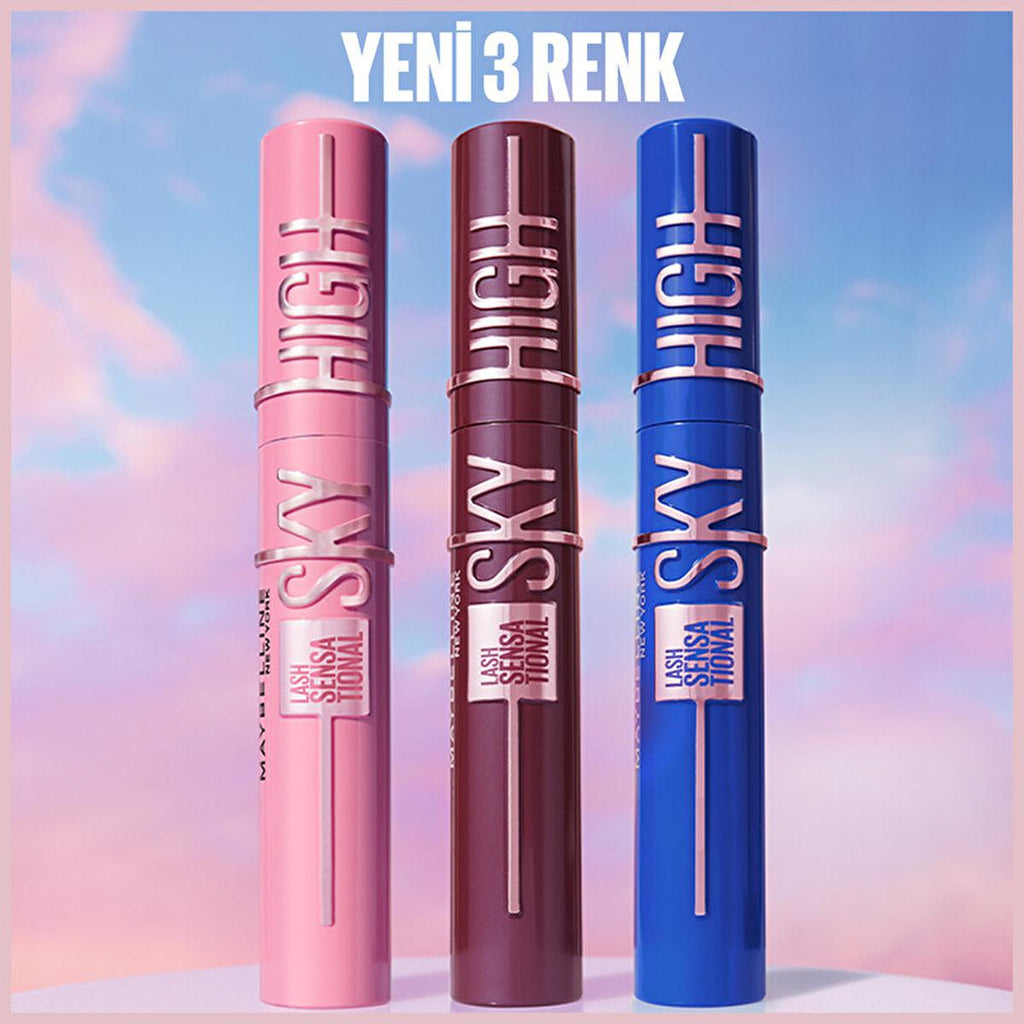 Maybelline New York Lash Sensational Sky High Burgundy Haze Mascara - Long-Lasting Volume & Length