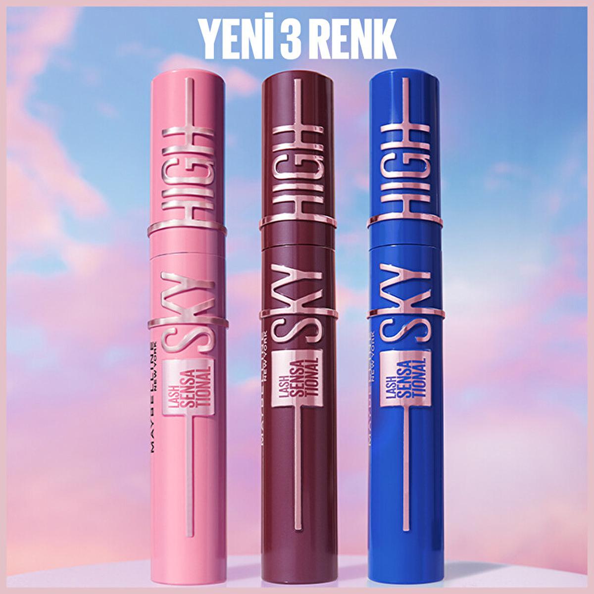 Maybelline New York Lash Sensational Sky High Burgundy Haze Mascara - Long-Lasting Volume & Length