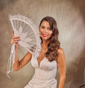 Elegant Pearl and Feather Bridal Fan – Bridal Port
