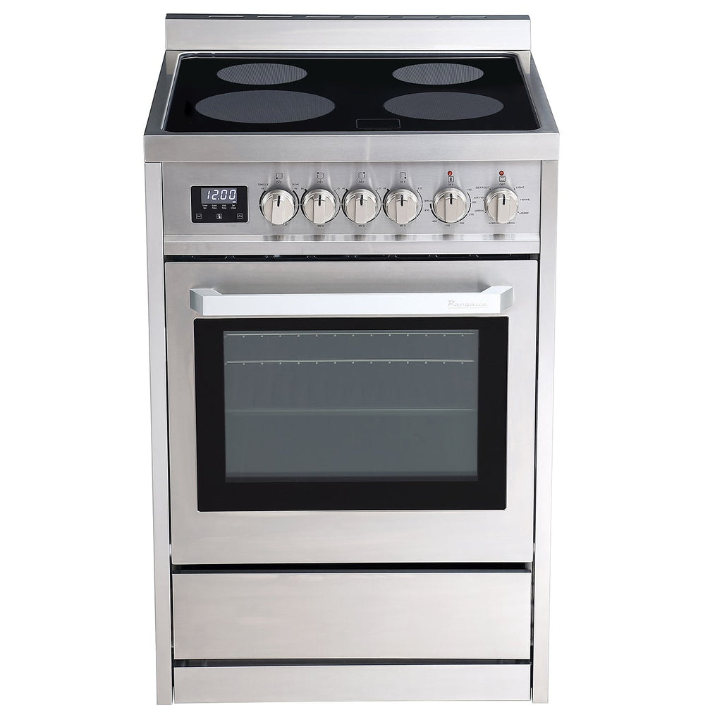 Rangaire 24" Electric Range AirFry Convection Oven Freestanding Stainless Steel RRE241TS – Rangaire Appliances