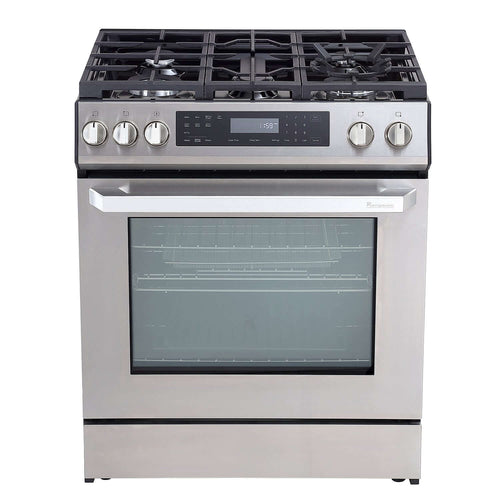 Rangaire 30" Gas Range Self-cleaning Air Fry True Convection Oven Slide-in Stainless Steel RRG303GS – Rangaire Appliances