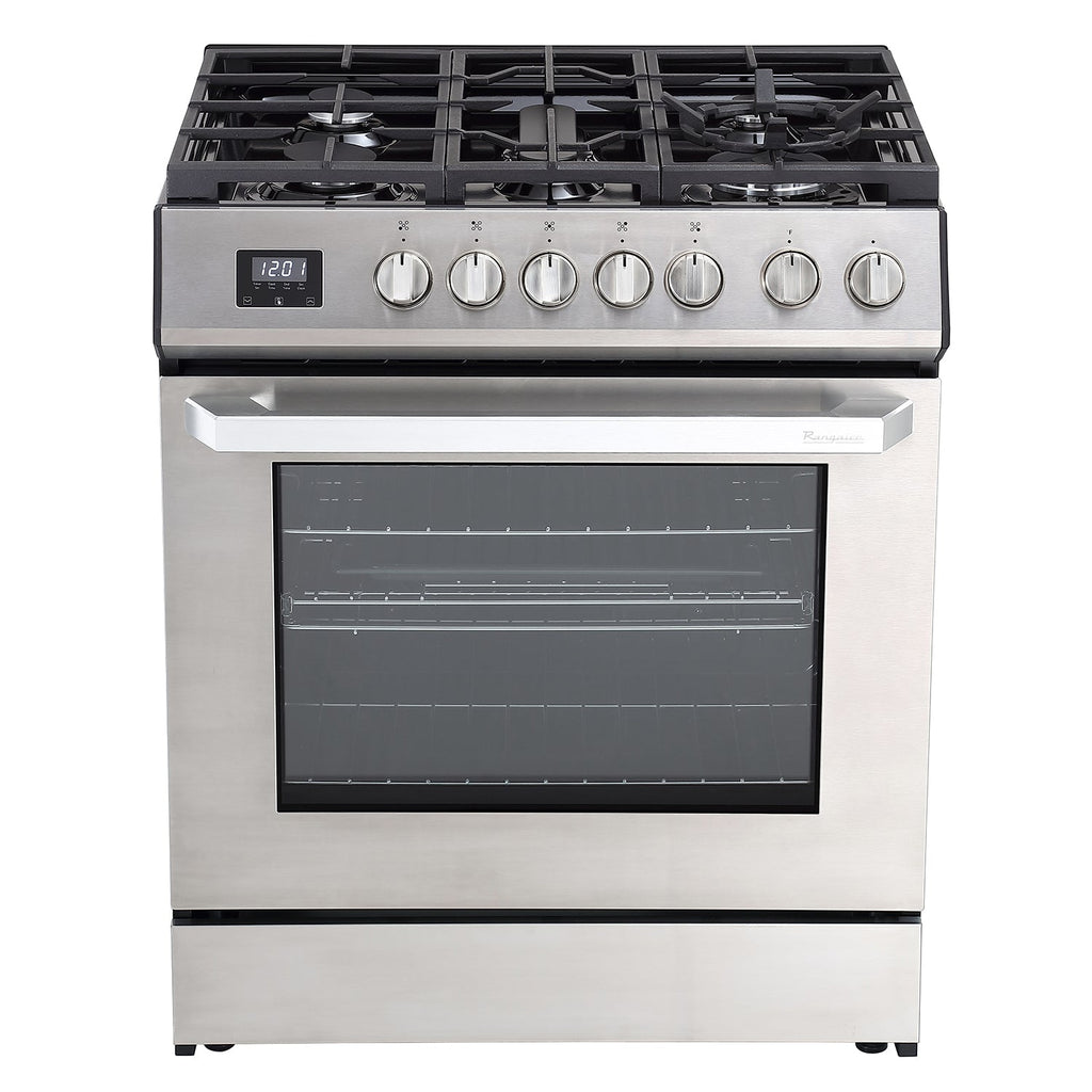 Rangaire 30" Gas Range Convection Oven Slide-in Stainless Steel RRG303TS – Rangaire Appliances