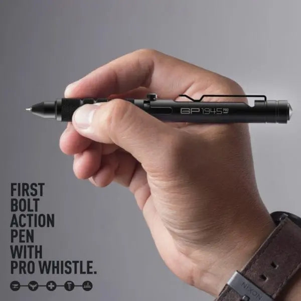 GPCA GP 1945 Bolt-Action Pen PRO — Titanium & Aluminum EDC — main product shot