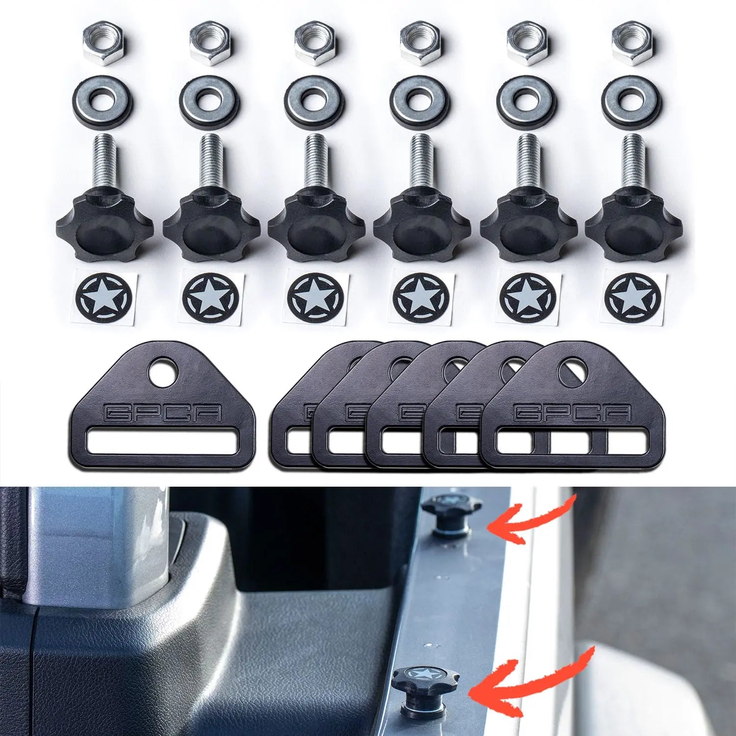 GPCA GP-Star Versatile Quick-Release Thumbscrew Set — main product shot