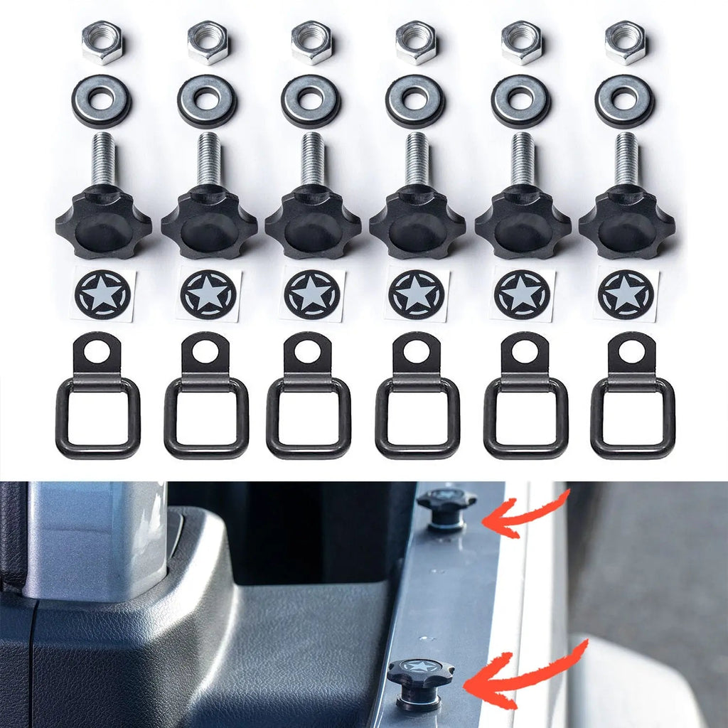 GPCA GP-Star Versatile Quick-Release Thumbscrew Set — flat-lay composition
