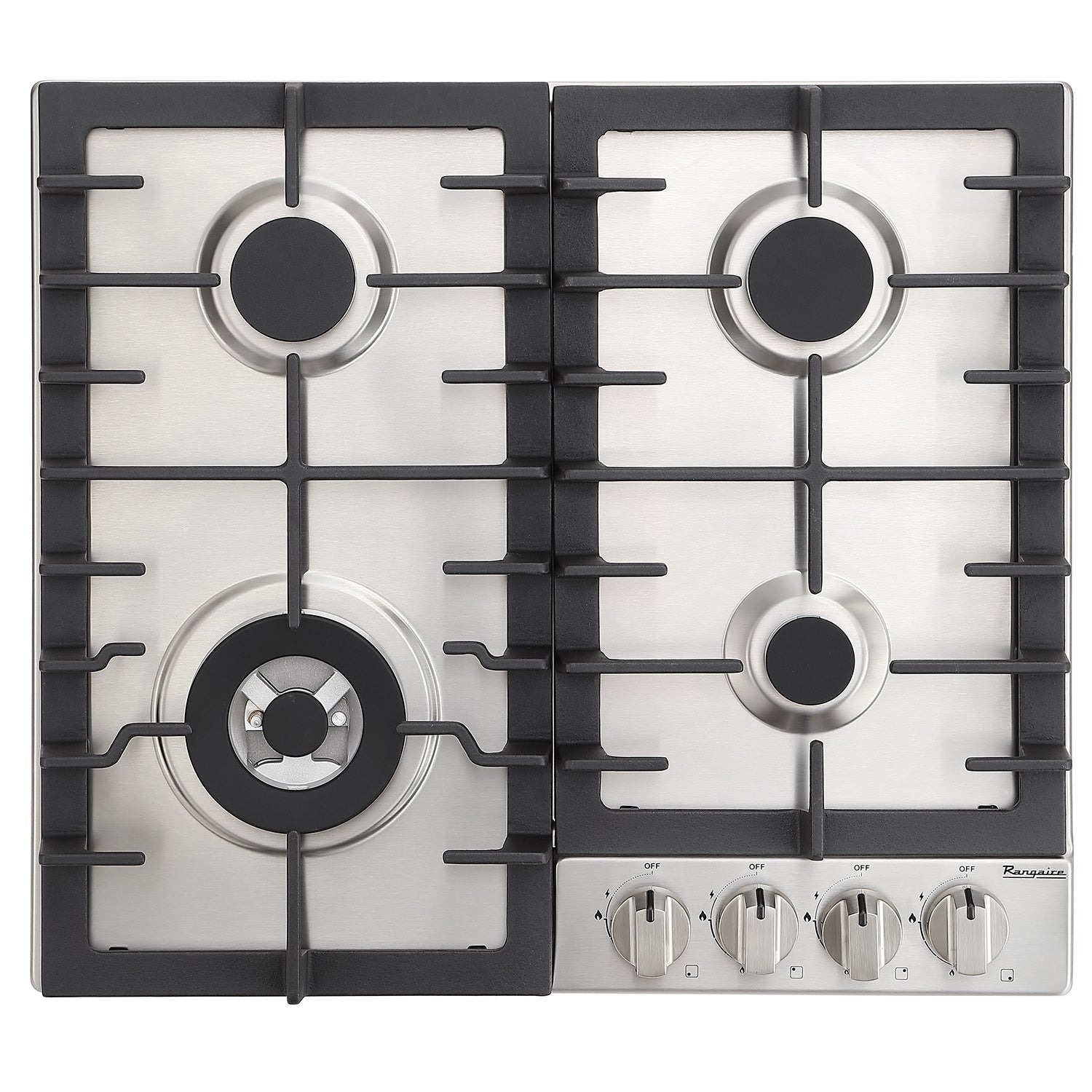 Rangaire 24" Gas Cooktop 4 Burners Stainless Steel RCG241S – Rangaire Appliances