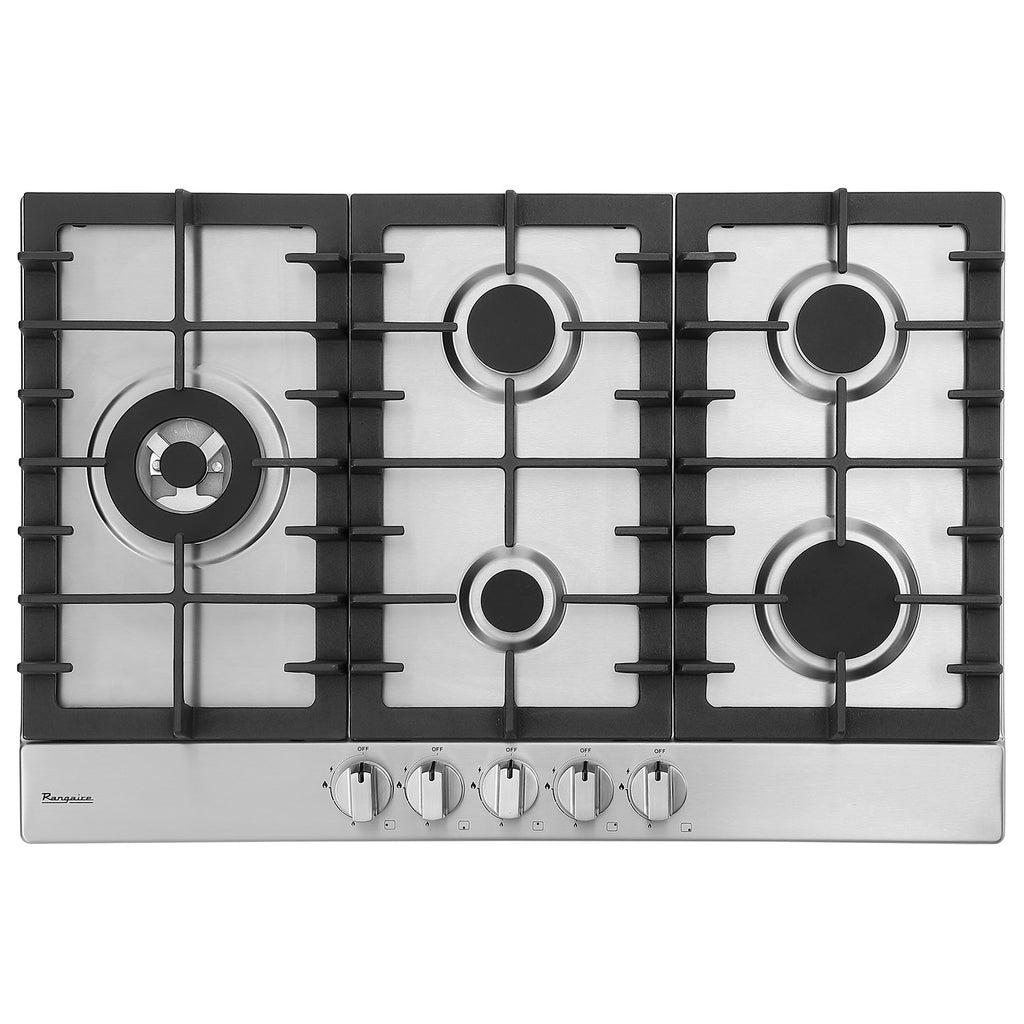 Rangaire 30" Gas Cooktop 5 Burners Stainless Steel RCG301S – Rangaire Appliances