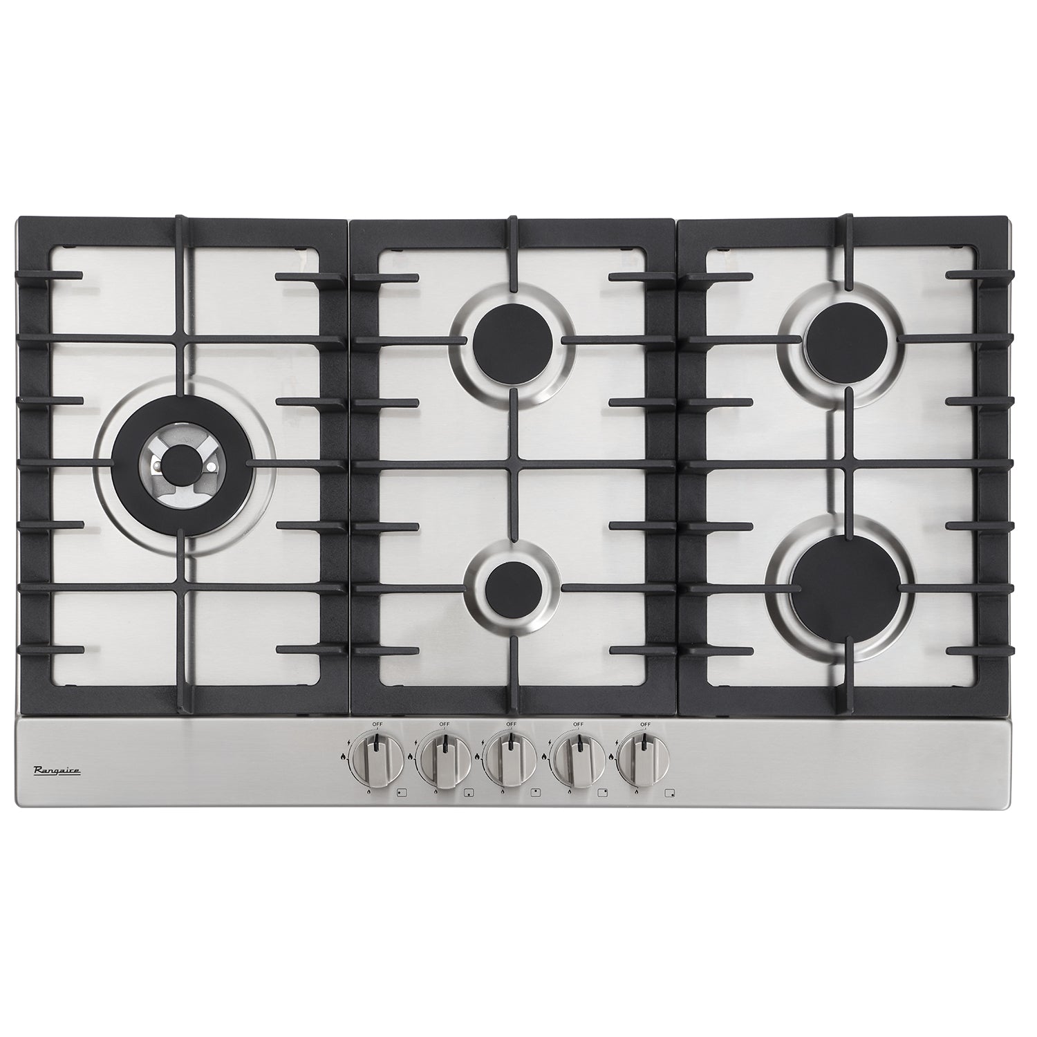 Rangaire 34" Gas Cooktop 5 Burners Stainless Steel RCG341S – Rangaire Appliances
