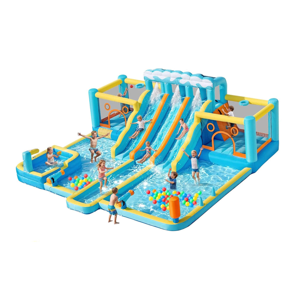 10-in-1 Inflatable Water Slide Bounce House With Blower (SAK26370) – SAKSBY WHOLESALE