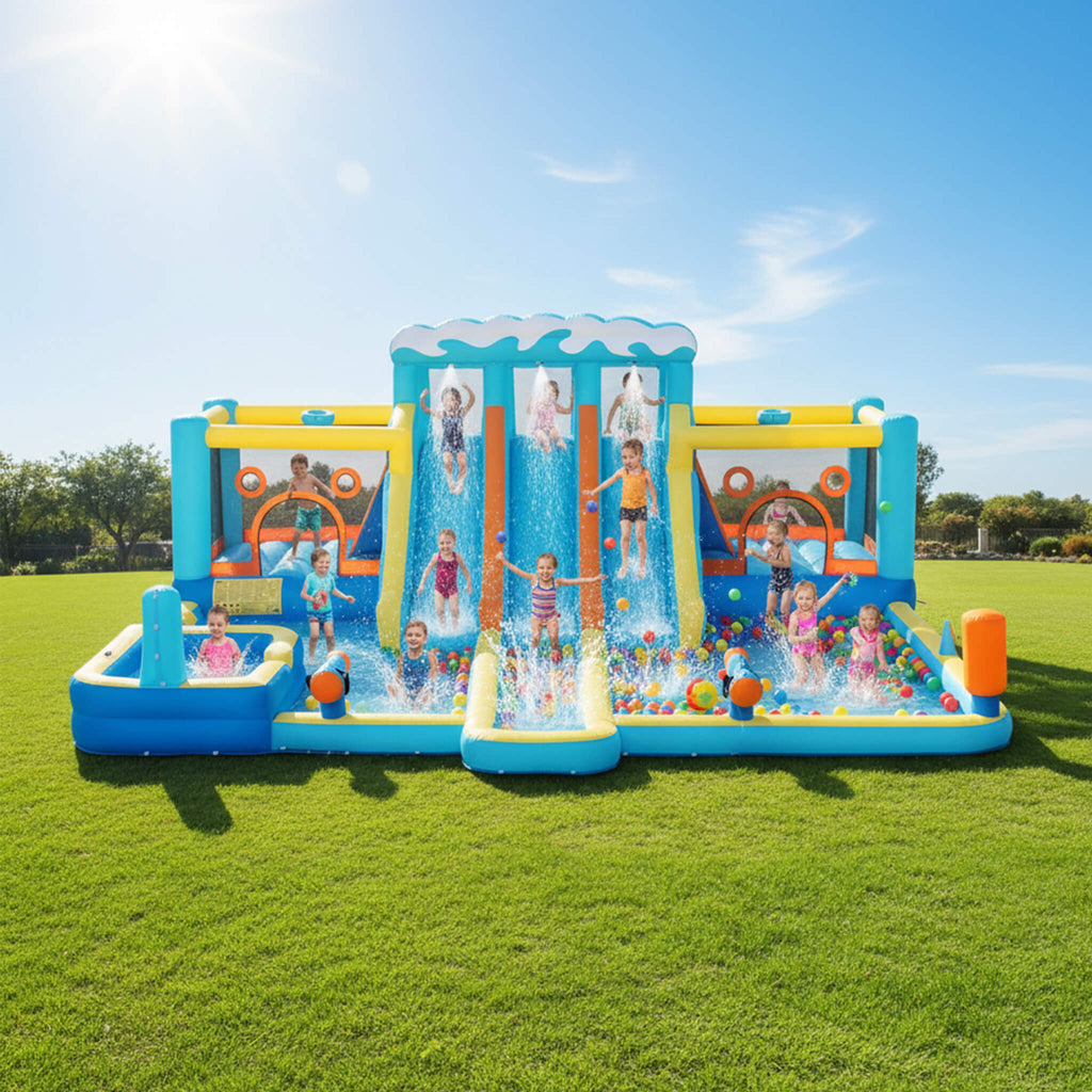 10-in-1 Inflatable Water Slide Bounce House With Blower (SAK26370) – SAKSBY WHOLESALE, view 3