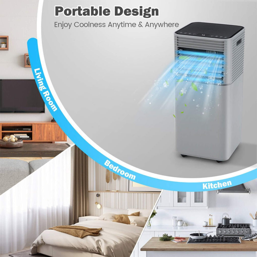 10K BTU Portable Room Air Conditioner Unit With Dehumidifier And Fan Mode (SAK30782) – SAKSBY WHOLESALE, view 7