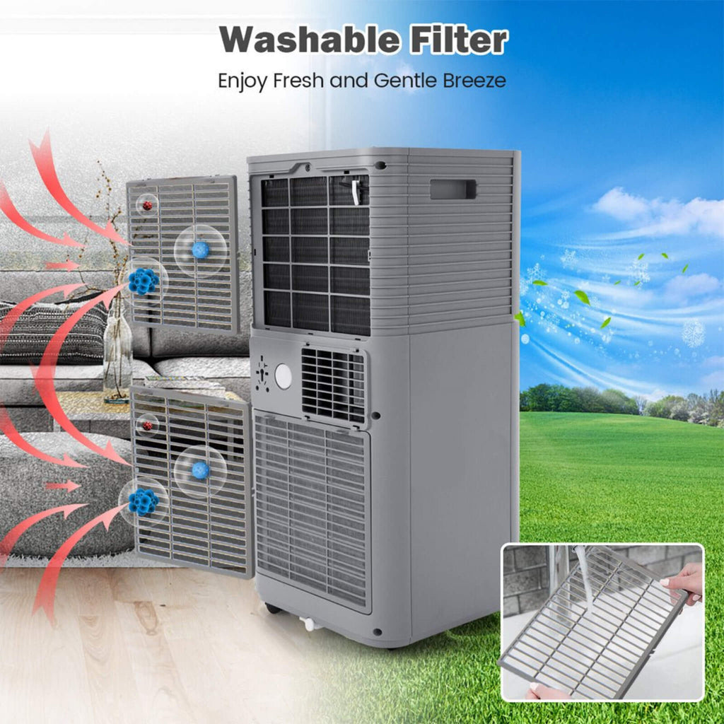 10K BTU Portable Room Air Conditioner Unit With Dehumidifier And Fan Mode (SAK30782) – SAKSBY WHOLESALE, view 9