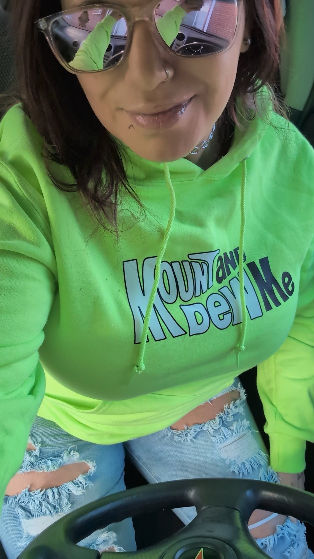 Luckless Outfitters Mount and Dew Me Hoodie — side view