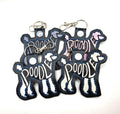Rewarding Rover LLC One Poodle Dog Breed Embroidered Keychain / Bag Charm — image 1