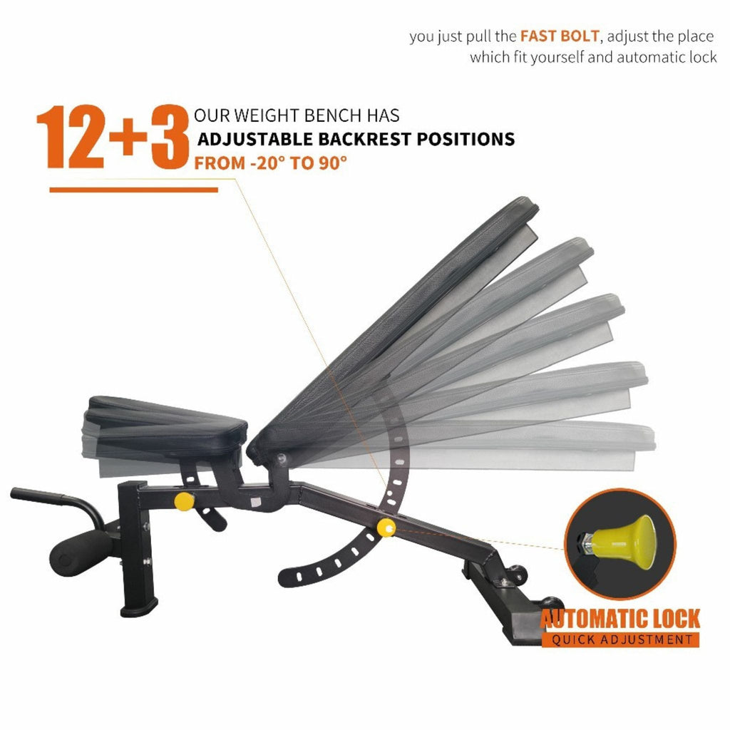 Rovix 1000LBS Multi-Functional Barbell Rack Squat Power Cage With Weight Bench (SAK35822) – SAKSBY WHOLESALE, view 18