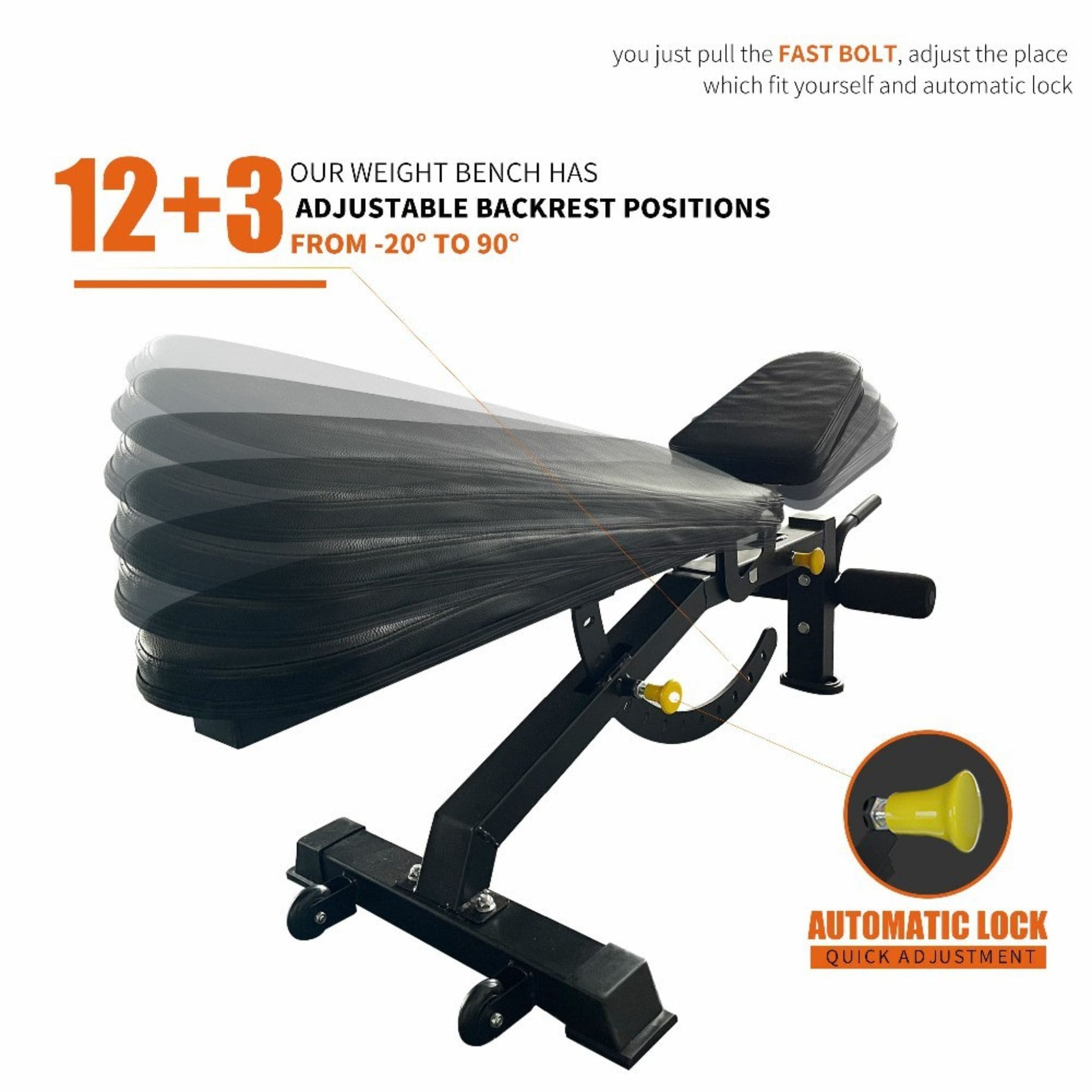Rovix 1000LBS Multi-Functional Barbell Rack Squat Power Cage With Weight Bench (SAK35822) – SAKSBY WHOLESALE, view 17