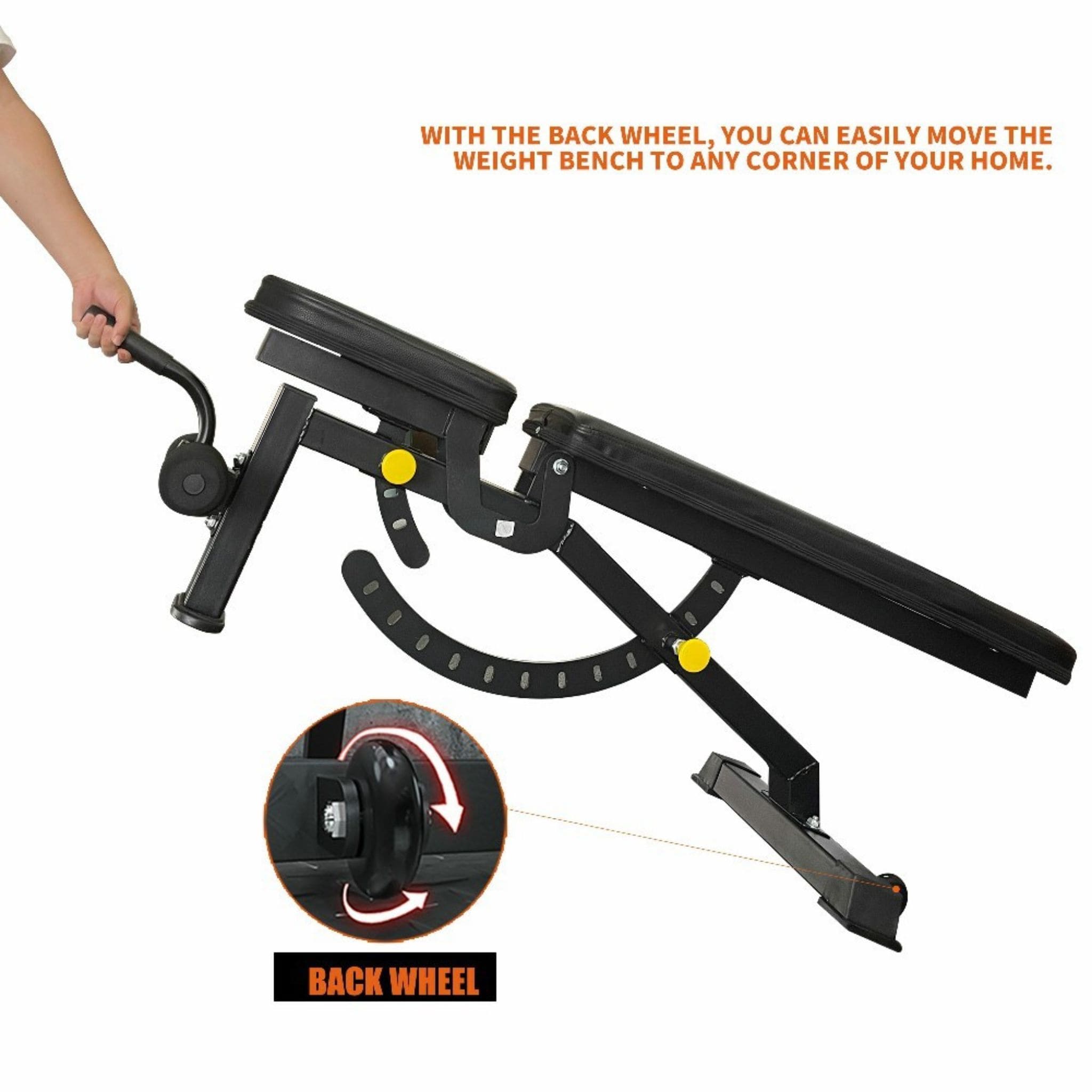 Rovix 1000LBS Multi-Functional Barbell Rack Squat Power Cage With Weight Bench (SAK35822) – SAKSBY WHOLESALE, view 16