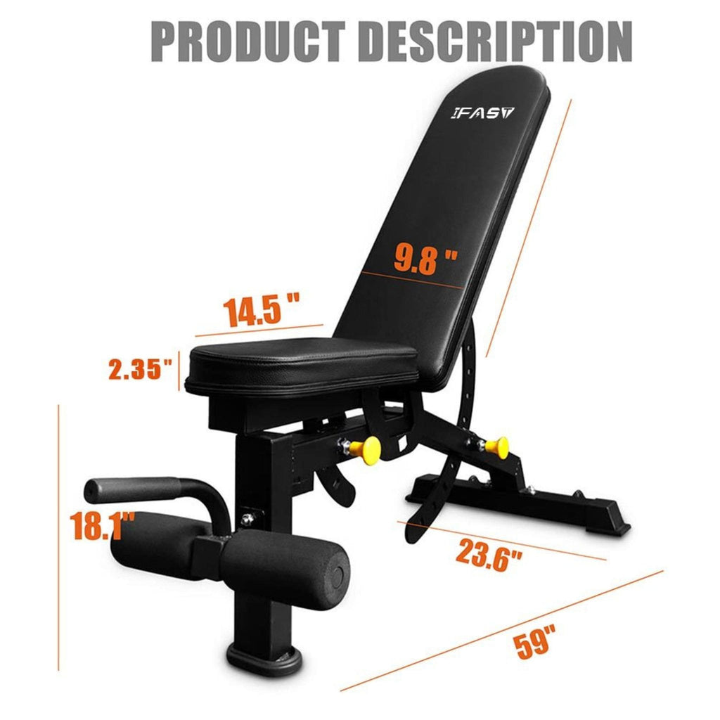 Rovix 1000LBS Multi-Functional Barbell Rack Squat Power Cage With Weight Bench (SAK35822) – SAKSBY WHOLESALE, view 12