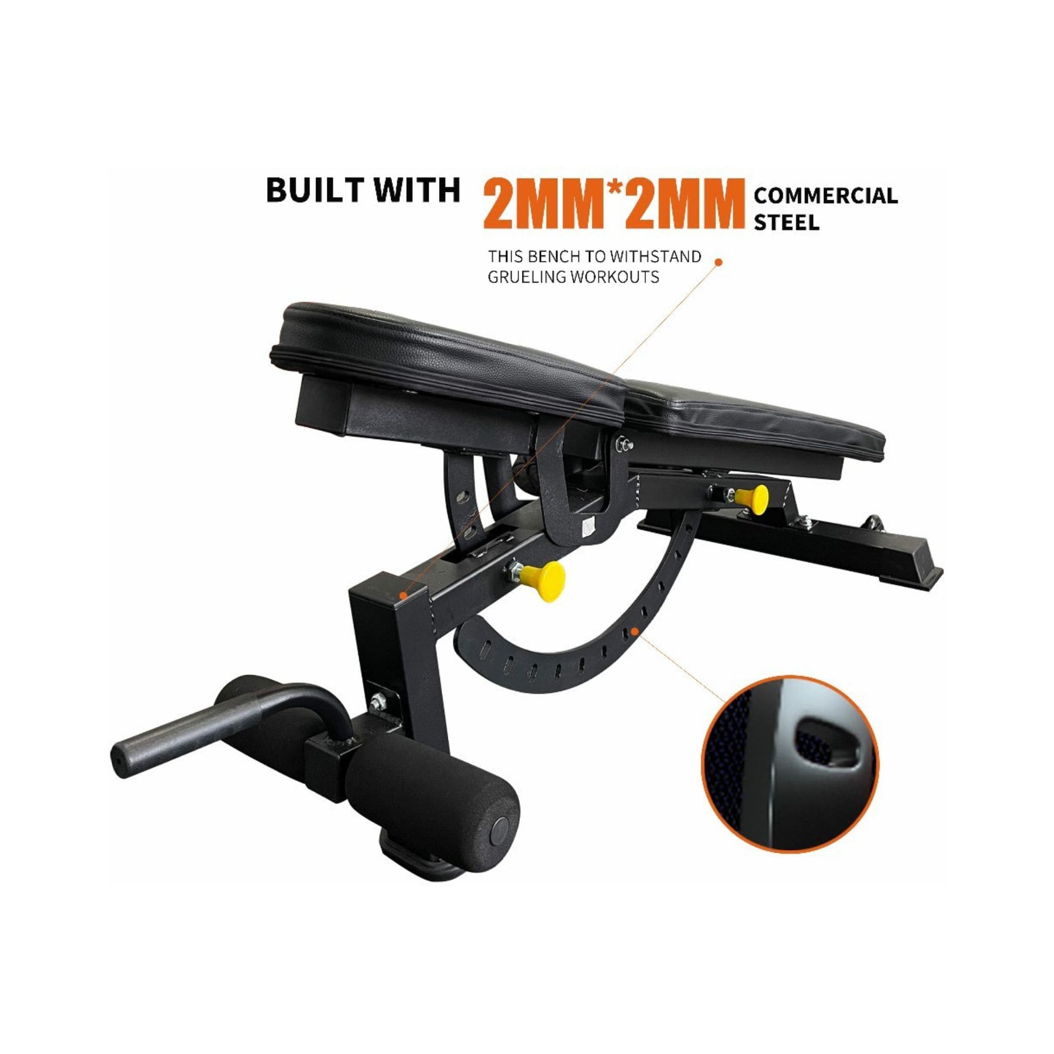 Rovix 1000LBS Multi-Functional Barbell Rack Squat Power Cage With Weight Bench (SAK35822) – SAKSBY WHOLESALE, view 14